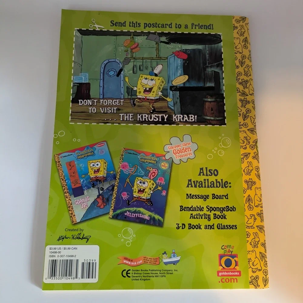 Spongebob The‎ Good Bad Krabby Employee Of The Month Golden Books Coloring Book